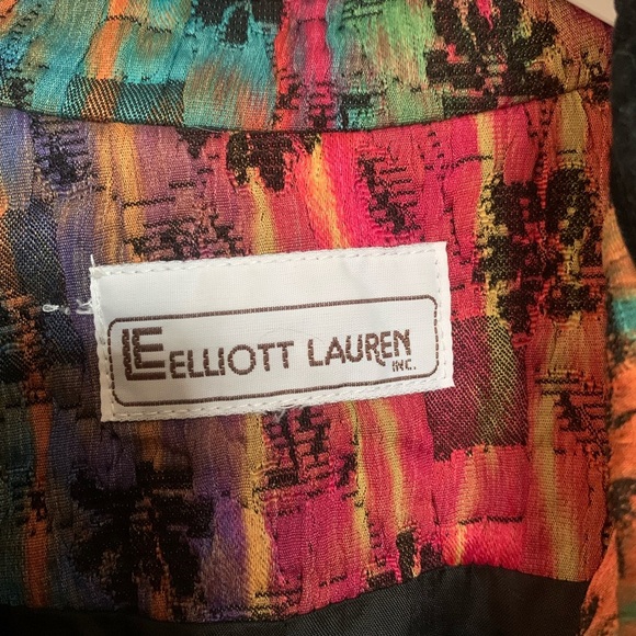 Vintage Elliott Lauren blazer jacket. Size Medium. Perfect for Pride! - Picture 2 of 6